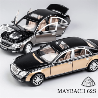 1:24 Maybach 62S Classic Die-Cast Model Car with Sound and Light Features