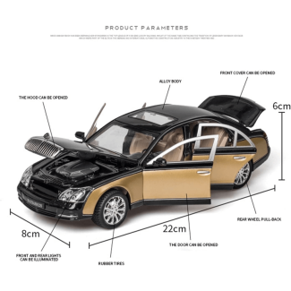 1:24 Maybach 62S Classic Die-Cast Model Car with Sound and Light Features Price in Pakistan | LAPTAB