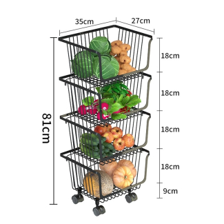 3-Tier Vegetable and Fruit Rack - Quality Storage Stand for Home Use Price in Pakistan | LAPTAB
