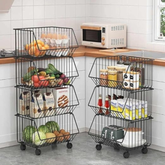 3-Tier Vegetable and Fruit Rack - Quality Storage Stand for Home Use