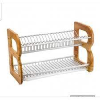 3 Layers Kitchen Metal Wire Dish Rack with Cutlery Holder and Glass Drier Price in Pakistan | LAPTAB