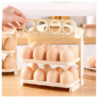 24 Grid Plastic Egg Storage Container for Refrigerator Door Organizer Price in Pakistan | LAPTAB
