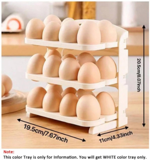 24 Grid Plastic Egg Storage Container for Refrigerator Door Organizer Price in Pakistan | LAPTAB