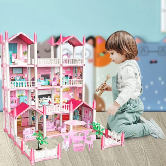 Dream Doll House Toys with Furniture and Accessories for Kids Price in Pakistan | LAPTAB