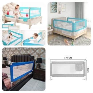 Dream On Me Adjustable Mesh Bed Rail for Child Bed Safety