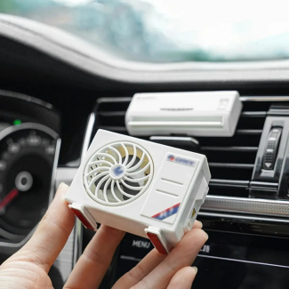 AC Style Solar Car Dashboard Air Freshener and Perfume Diffuser