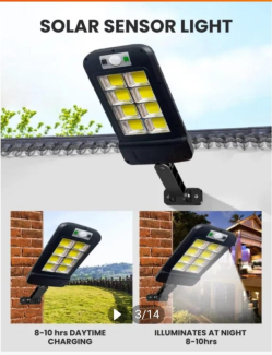 LED Solar Street Light with Motion Sensor, Remote Control, Waterproof Price in Pakistan | LAPTAB