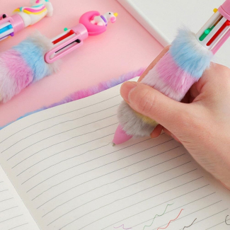 6pcs Unicorn Shaped Ballpoint Pens for Kids - Colorful Cartoon Design Price in Pakistan | LAPTAB