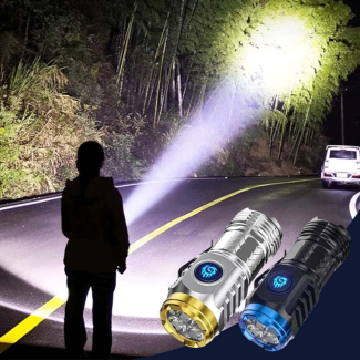 Three-eyed Monster Mini Flashlight - Waterproof, USB Rechargeable, 20W Price in Pakistan | LAPTAB