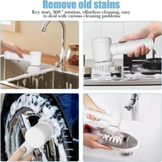 MAGIC BRUSH 5-in-1 Electric Cleaning Brush for Bathroom and Kitchen Price in Pakistan | LAPTAB