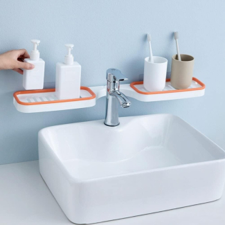 Rotatable Wall-Mounted Bathroom Corner Rack, Durable PP Shower Caddy Price in Pakistan | LAPTAB