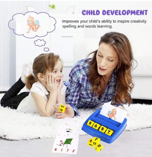 Kids Alphabet Matching Letters Spelling Games Cards Educational Puzzles Toy