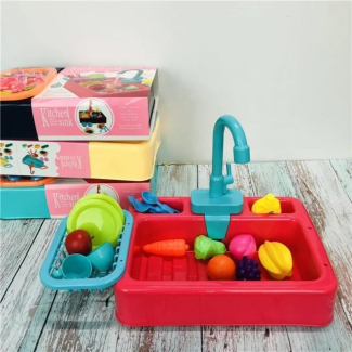 Battery-Operated Kitchen Dish Washing Sink Play Set for Kids Price in Pakistan | LAPTAB
