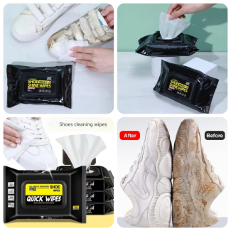 Shoes Cleaning Wipes Pack of 80 - Safe for Leather, Fast & Convenient Price in Pakistan | LAPTAB