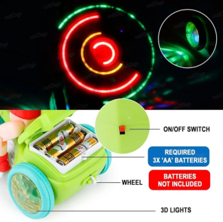 Electric Tricycle with Lights and Sounds - 360? Rotating Toy for Kids Price in Pakistan | LAPTAB
