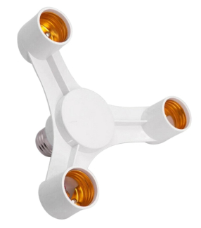 E27 Base Socket Splitter for Photography - 3, 4, or 5 Bulb Adapter Price in Pakistan | LAPTAB
