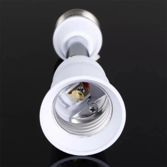 E27 Lamp Holder Pack of 2, White PBT & Stainless Steel, 14cm Length Price in Pakistan | LAPTAB