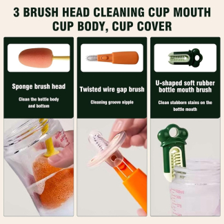 3 in 1 Multifunctional Long Handle Cleaning Cup Brush for Stains Removal Price in Pakistan | LAPTAB