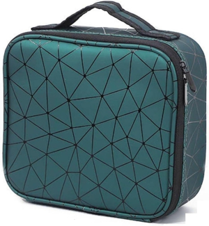 Large Capacity Makeup Partition Traveling Storage Box, Waterproof PU Leather Price in Pakistan | LAPTAB