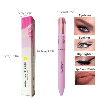 4in1 Makeup Pen - Eyeliner, Lipstick, Highlighter, Brow Liner, Portable Price in Pakistan | LAPTAB