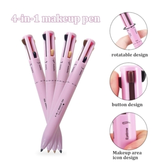 4in1 Makeup Pen - Eyeliner, Lipstick, Highlighter, Brow Liner, Portable Price in Pakistan | LAPTAB