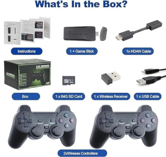 4K HDMI Wireless Gamepad Console with 3000+ Built-in Games, 32GB/64GB Price in Pakistan | LAPTAB
