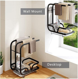 3 POLE Stainless Steel Kitchen Sink Caddy Organizer with Drip Tray Price in Pakistan | LAPTAB