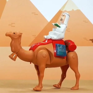 Walking Camel with Sheikh Lights and Music Plastic Toy for Kids 