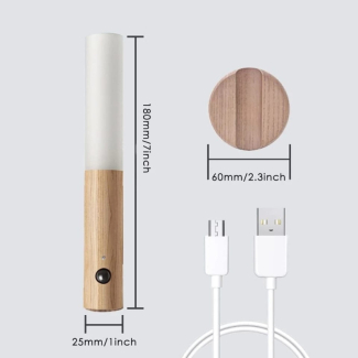LED Wood Night Light with PIR Motion Sensor, Rechargeable & Easy Install Price in Pakistan | LAPTAB
