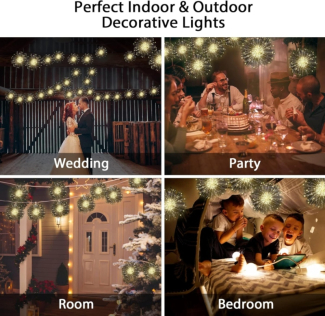 OUTDOOR FIREWORK LIGHT 120 LED - Starburst Design with Remote Control Price in Pakistan | LAPTAB
