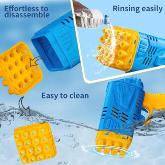 Bubble Maker Blaster with LED Light - Rechargeable, 64 Holes, Includes Accessories Price in Pakistan | LAPTAB