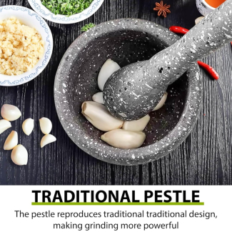 Make Fresh Herbs Grinder Bowl - Heavy Duty Mortar and Pestle Set Price in Pakistan | LAPTAB