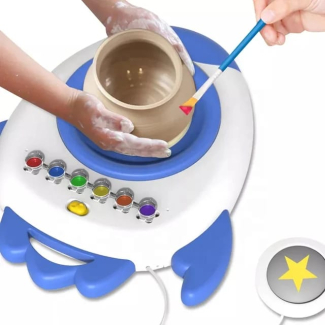 Kids Rocket Pottery Wheel with USB - Battery-Operated DIY Clay Kit Price in Pakistan | LAPTAB
