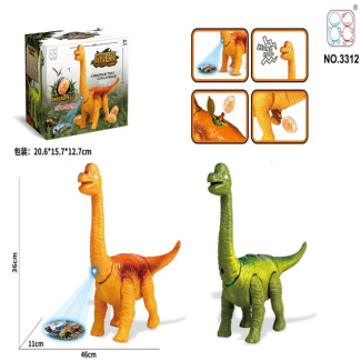 Battery Operated Dinosaur Toy with Lights, Sounds, and Egg Laying Feature