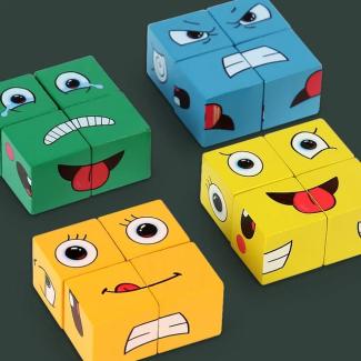 IQ Face Puzzle Toy for Children - Interactive Wooden Expression Game Price in Pakistan | LAPTAB