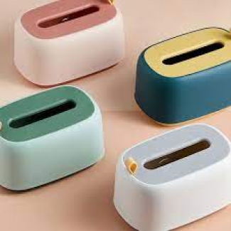 Wall-Mounted Tissue Box, Self-Adhesive, Durable Wood and ABS, Space-Saving Price in Pakistan | LAPTAB