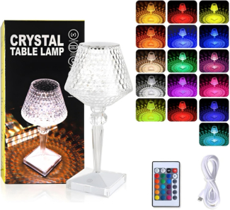 Crystal Diamond Style Desk Lamp with 3 Brightness Options, Minimalist Design Price in Pakistan | LAPTAB