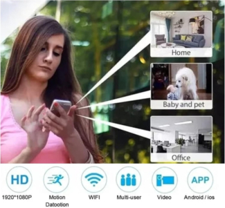 1080p Wireless WiFi Camera with Night Vision and Remote Control Functionality Price in Pakistan | LAPTAB