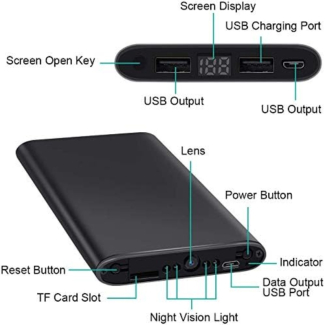4K HD Power Bank Invisible Camera with Night Vision and 10000 mAh Battery Price in Pakistan | LAPTAB