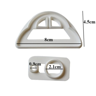 2Pcs Car Plastic Fondant Cutters for Kids Birthday Cakes and Parties Price in Pakistan | LAPTAB