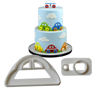 2Pcs Car Plastic Fondant Cutters for Kids Birthday Cakes and Parties Price in Pakistan | LAPTAB