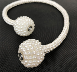 Magnetic Curtain Tiebacks with Pearl Ball - Pack of 2, Easy to Use Price in Pakistan | LAPTAB