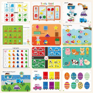 Montessori Baby Educational Toy - Kid Quiet Busy Book for Toddlers 2-4 Price in Pakistan | LAPTAB