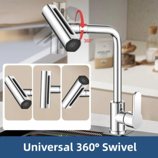 Pressurized Kitchen Sink Waterfall Faucet with 4 Functions and Extender Price in Pakistan | LAPTAB