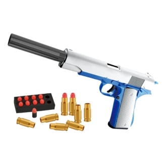 SHELL BULLET GUN - Safe Soft-Bullet Toy with Realistic Shell-Ejecting Design Price in Pakistan | LAPTAB