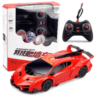 Remote Control Wall Climbing Toy Car with Lights and Music
