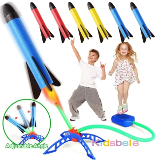 Pump Foot Shoot Rocket Toy 