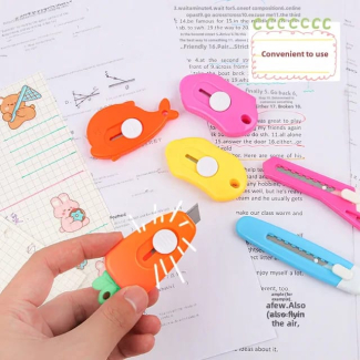 Pack of 2 Mini Cartoon Utility Knife Cutters with Retractable Blades Price in Pakistan | LAPTAB