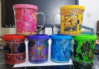 Marvel Cartoon Printed Glitter Gel Mug for Kids - 350ml Double-Walled Price in Pakistan | LAPTAB