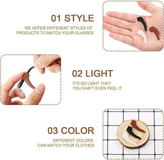 10pc Silicone Anti-Slip Ear Hooks for Glasses - Comfortable & Universal Fit Price in Pakistan | LAPTAB